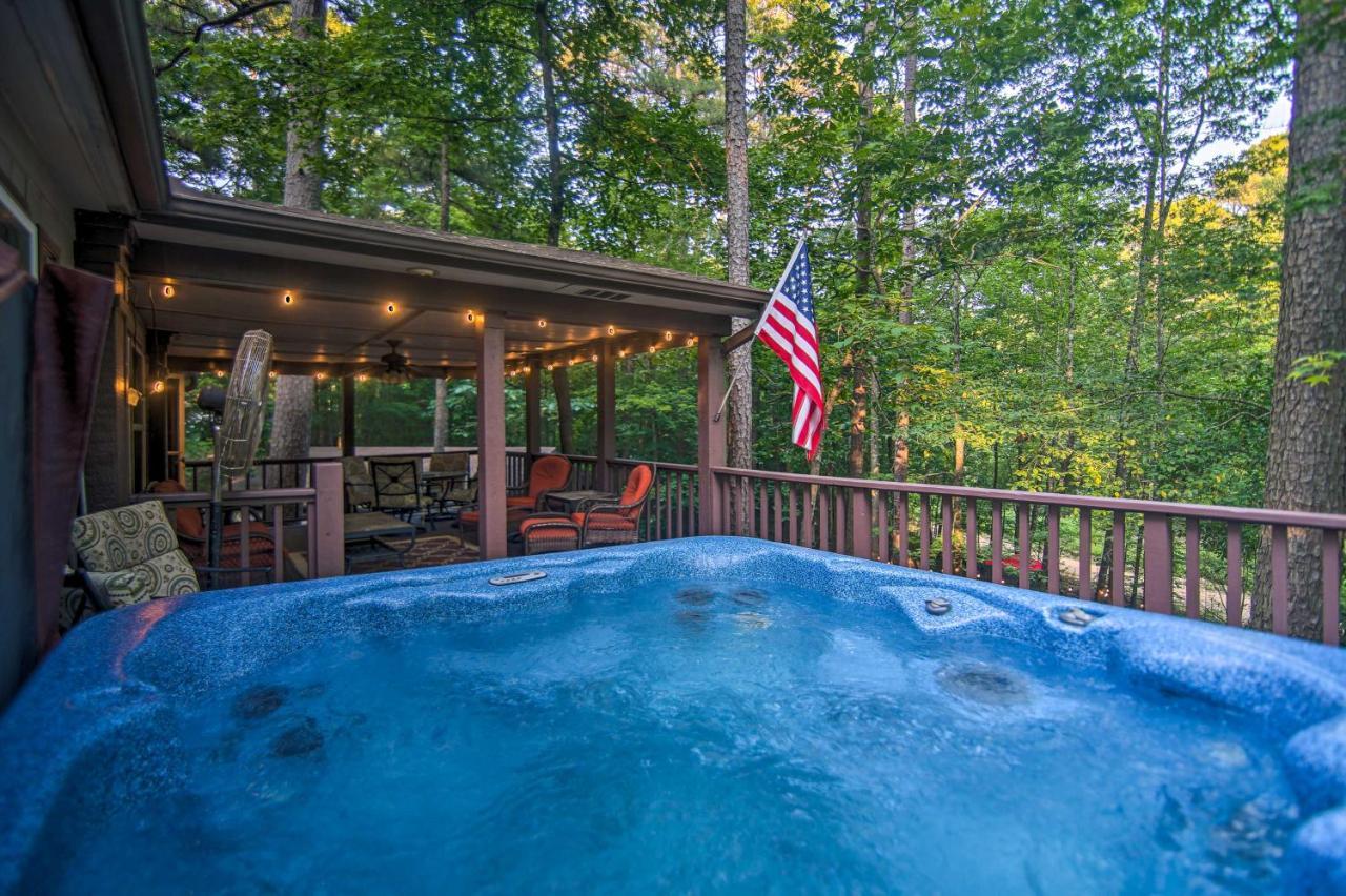 Broken Bow Oasis Hot Tub, Fire Pit And Patio Exterior foto